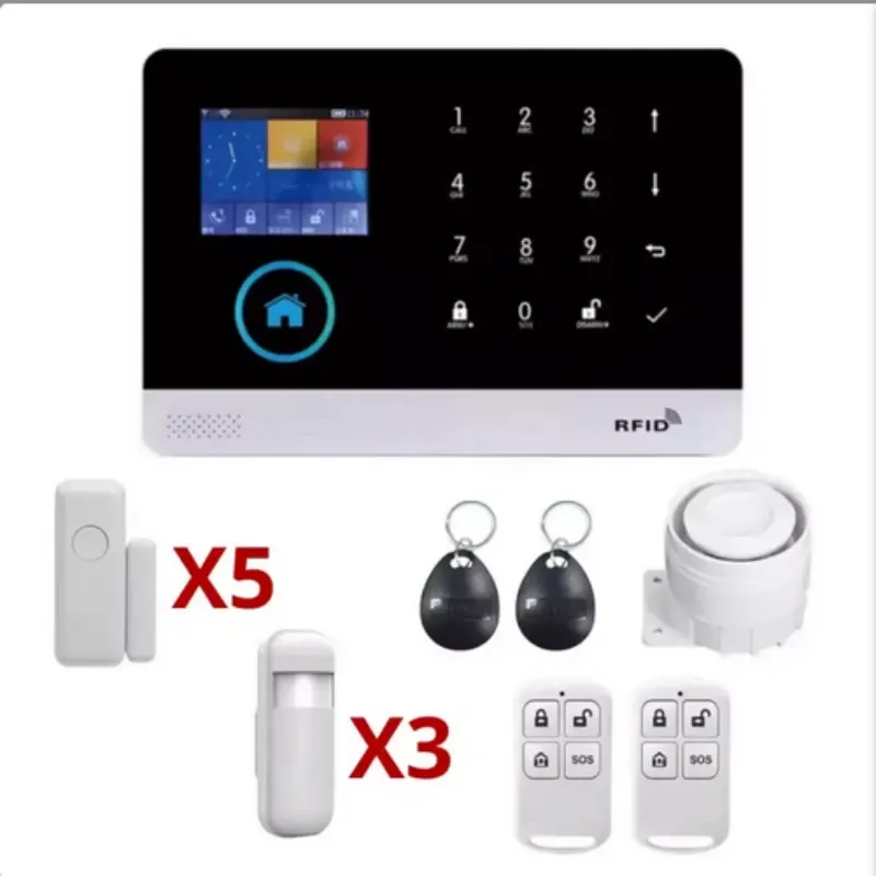 Sistema de Alarma (5x3 + RFID)