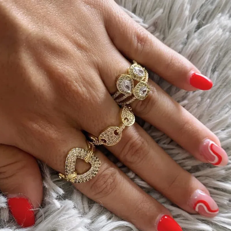 Anillos de oro golfi