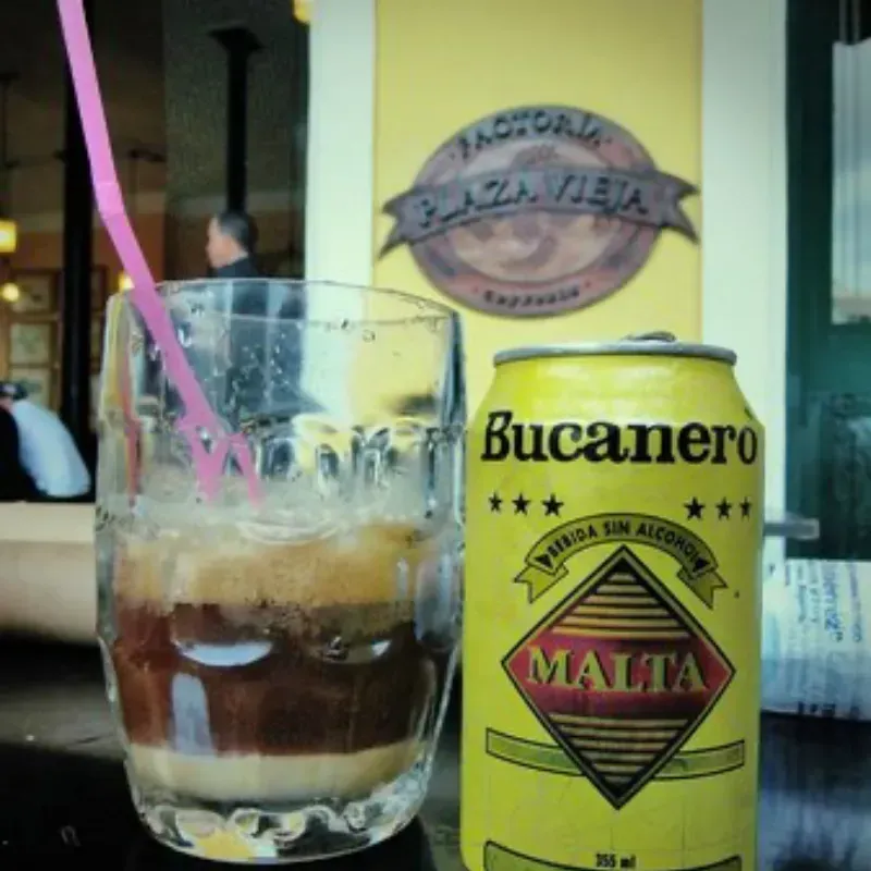 Preparación de malta leche condensada