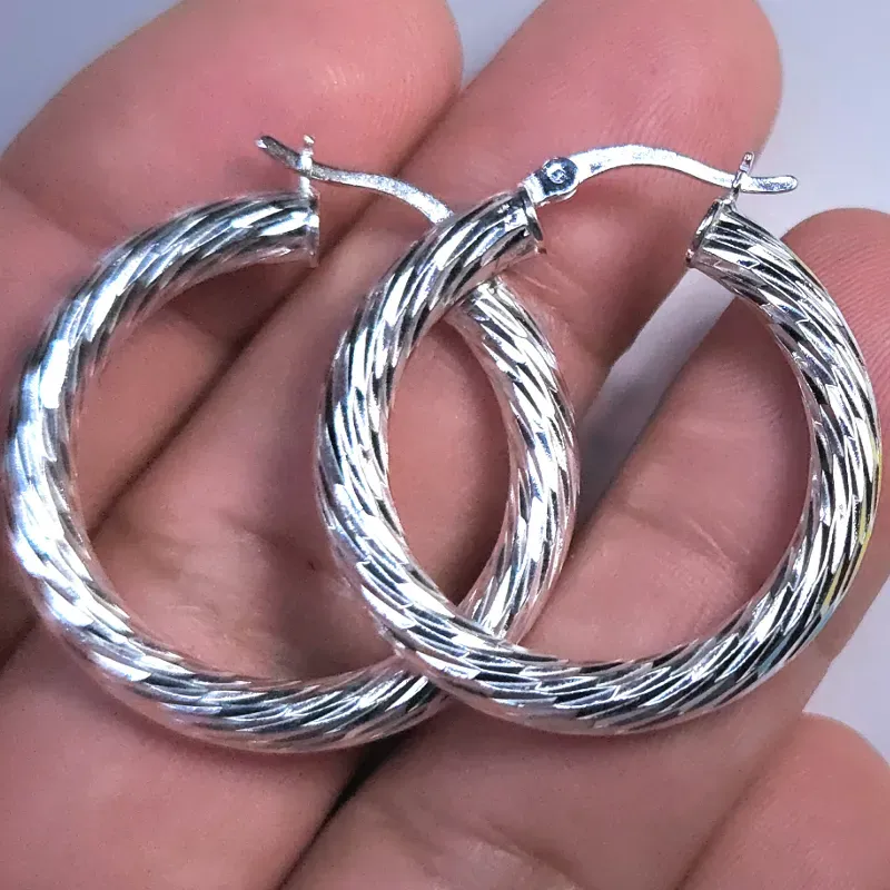 Argollas de plata 925 #50