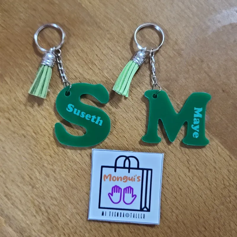Llaveros con iniciales
