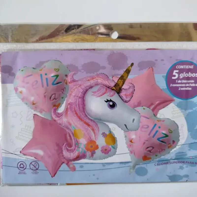 Set de globos de 5 piezas temáticos y de fiesta