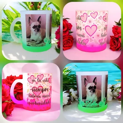 Jarras de cristal nevado