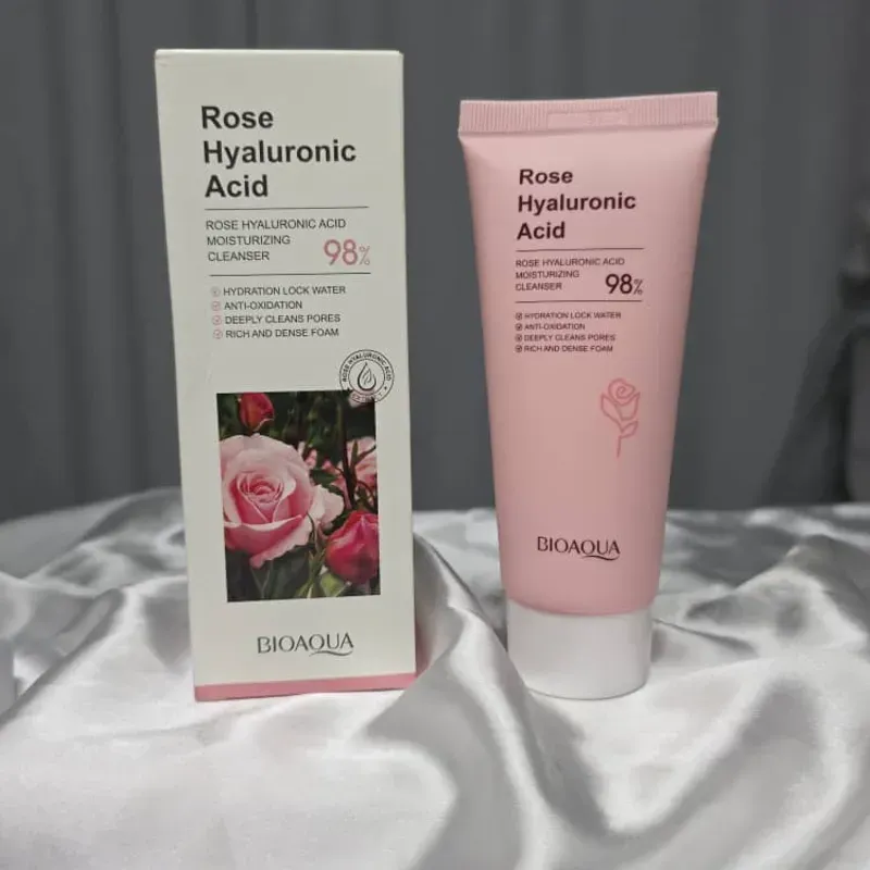 Limpiador facial de Rosas y Ácido hialurónico