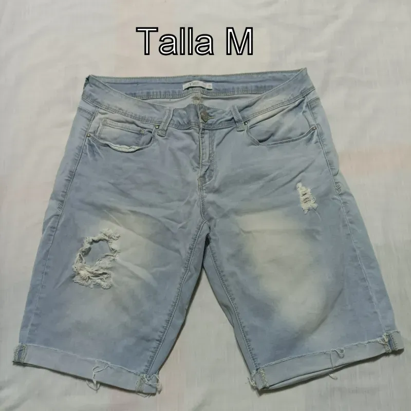 Bermuda de mezclilla,