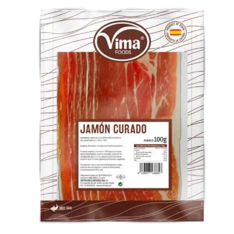 JAMON CURADO LONCHEADO 24 X 100 GR 1000556 PRECIO 3.30