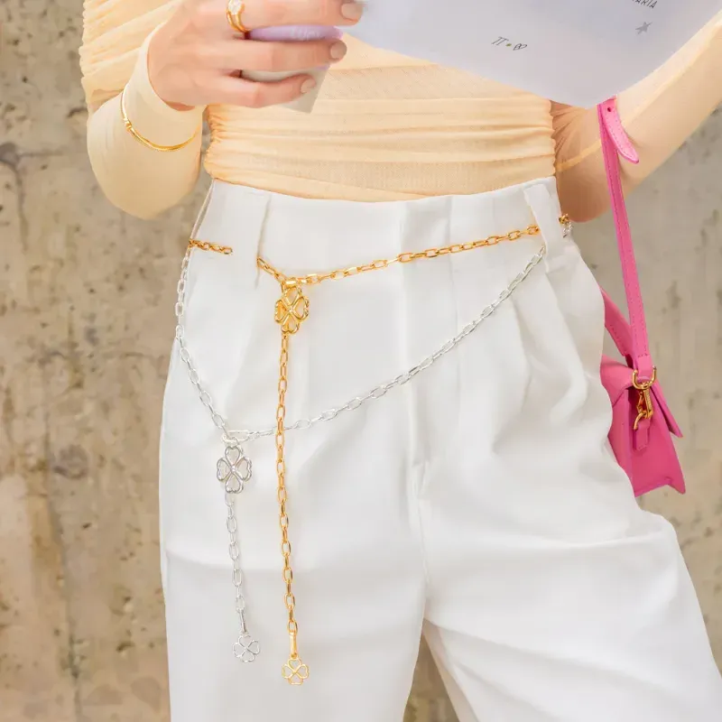 Cinturon/collar Trebol AVEMARIA X TERS silver