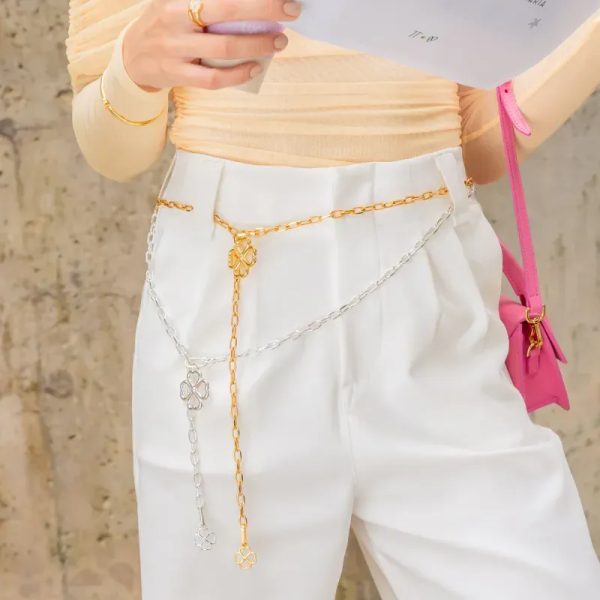 Cinturon/collar Trebol AVEMARIA X TERS silver