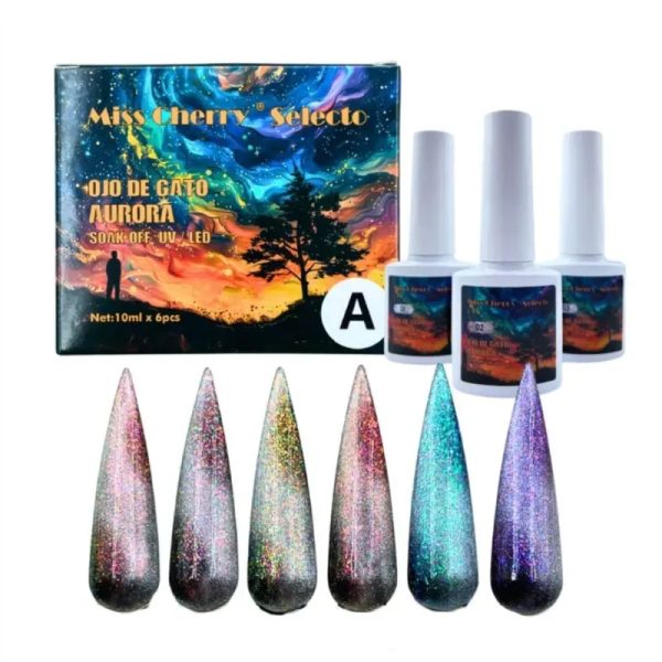 ESMALTE OJO DE GATO AURORA