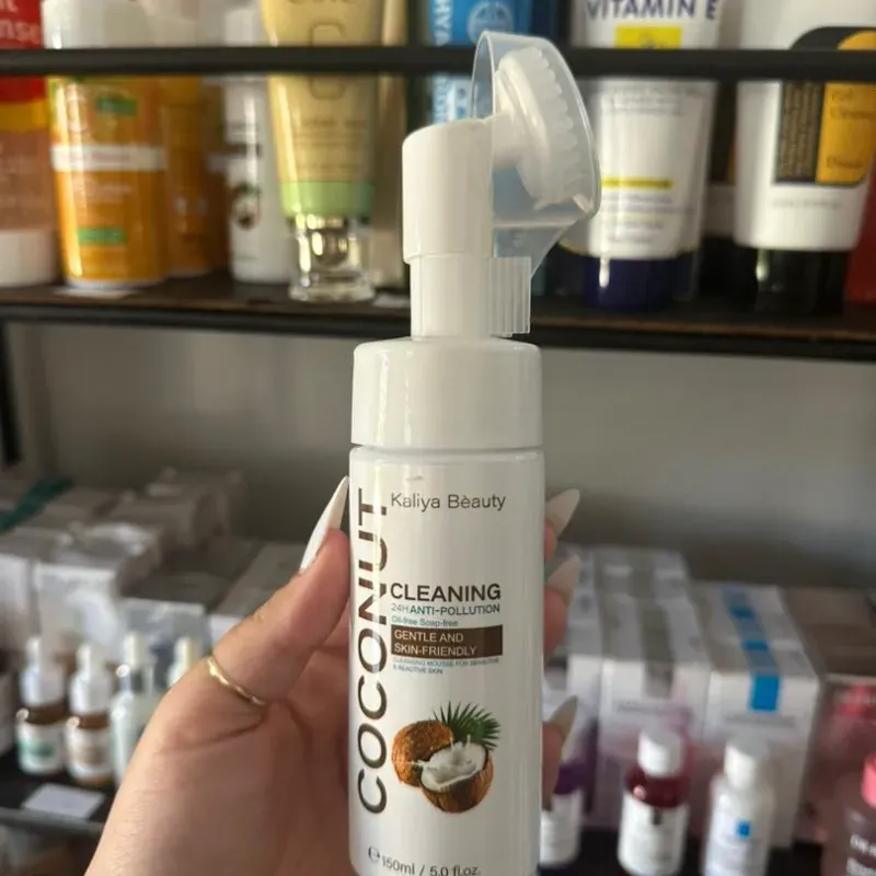Limpiador facial de coco
