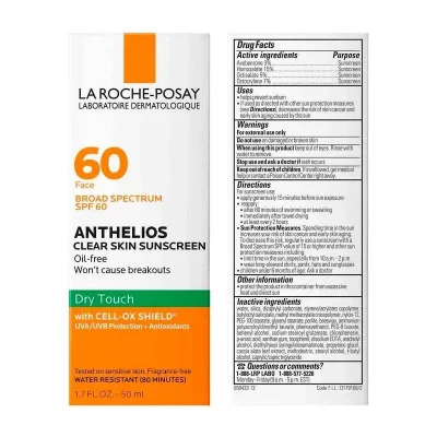 La Roche-Posay Anthelios Clear Skin Protector solar Dry Touch SPF 60