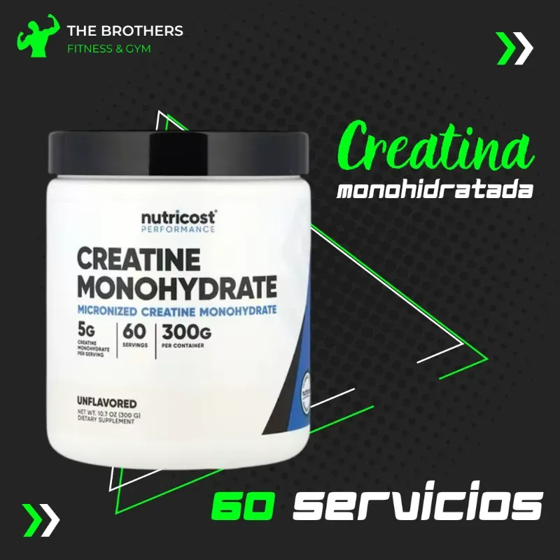 Creatina Monohidratada 60 servicios