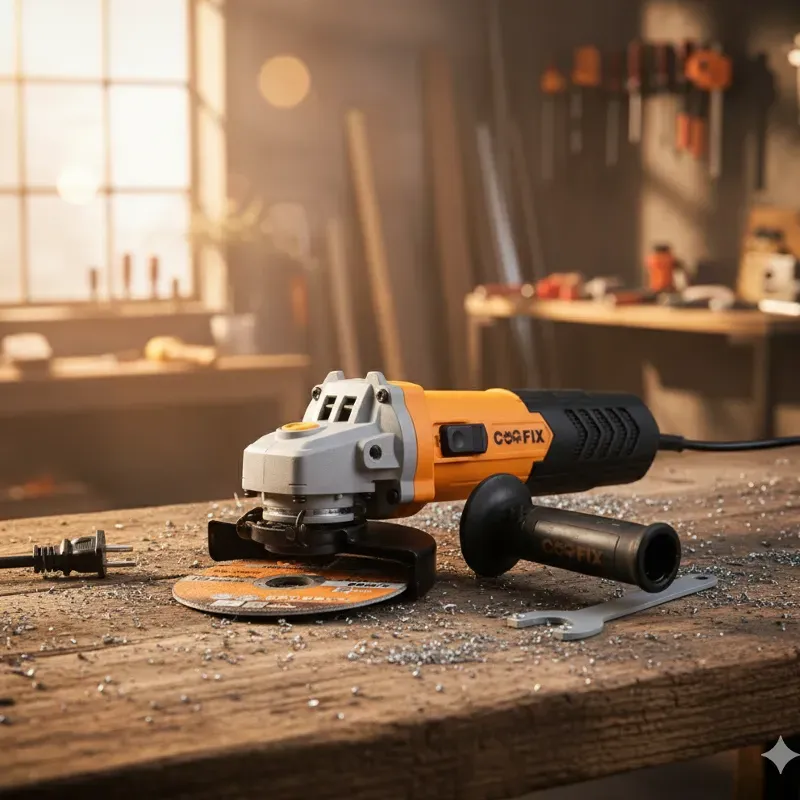 Pulidora COOFIX 750w -7.2 Amp-11000Rpm-110volt Carbones de respuesto-Regalo 5 discos de corte