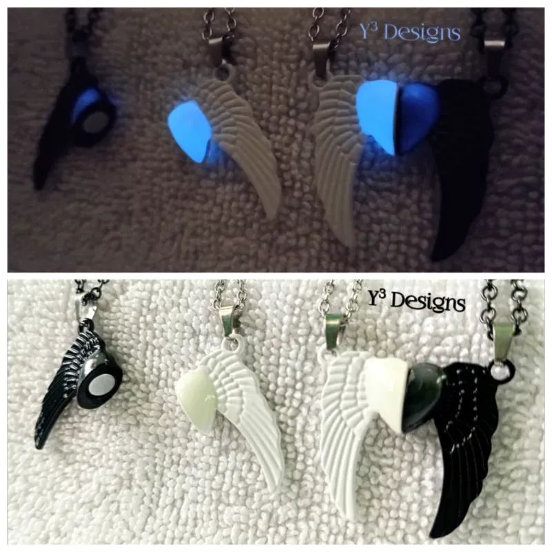 Pareja de Corazón Imantado c/Alas.