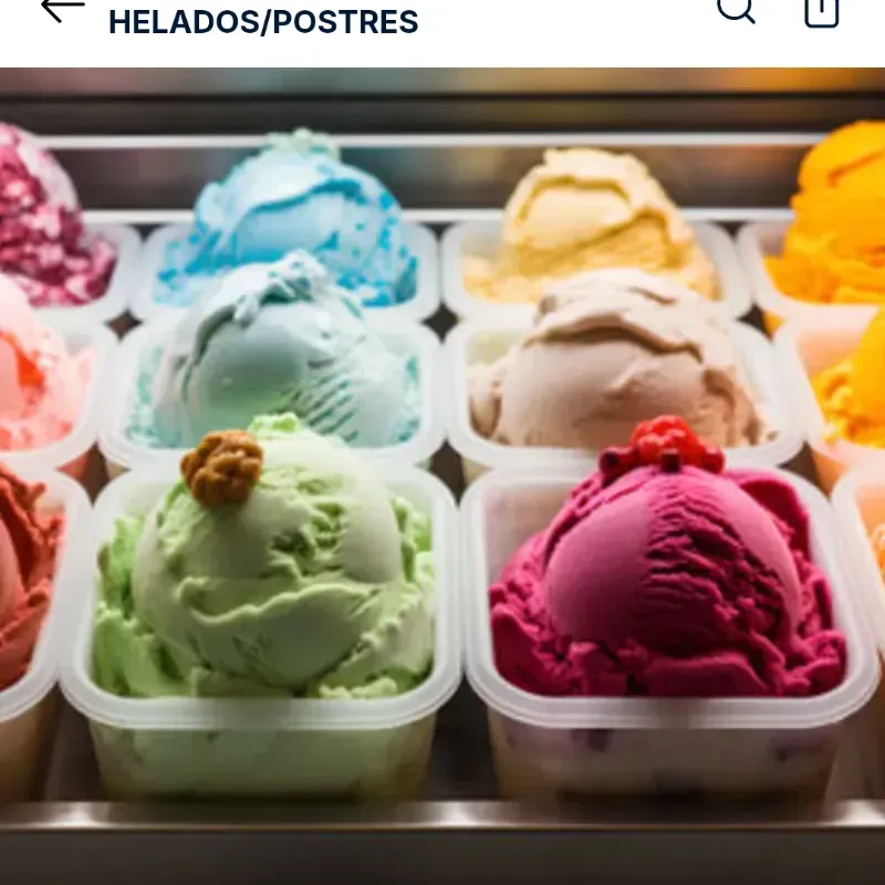 Helados en envase circular de 1Litro