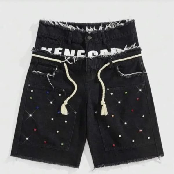 Shorts mezclilla doble faja