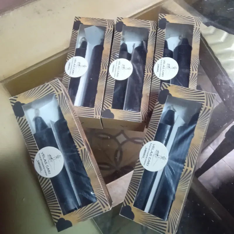 Estuche de 2 velas cilindricas