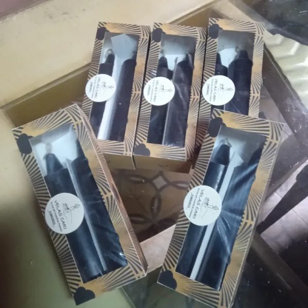 Estuche de 2 velas cilindricas