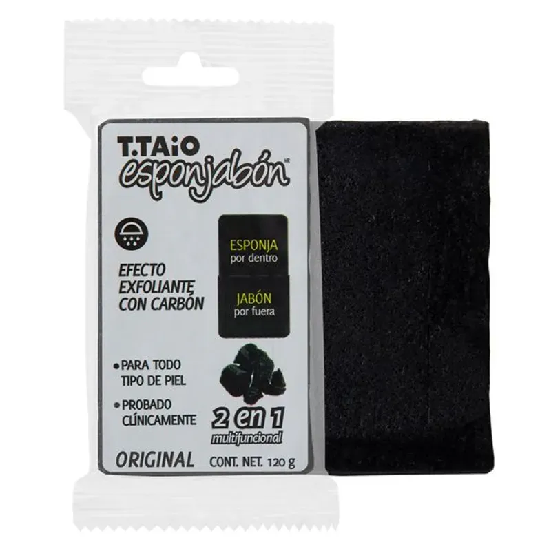 Esponjabón T.Taio exfoliante con Carbón