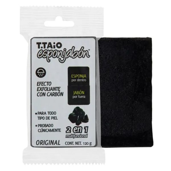 Esponjabón T.Taio exfoliante con Carbón