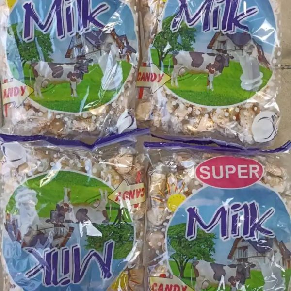 Paquetes de caramelo de leche