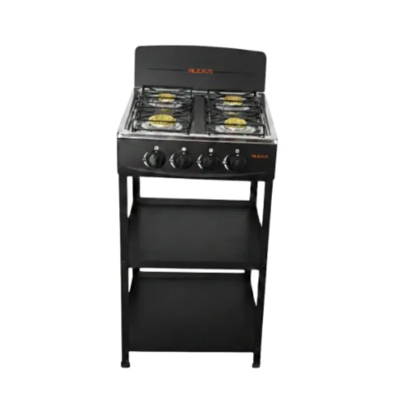 COCINA DE GAS DE CUATRO QUEMADORES MILEXUS CON ORGANIZADOR