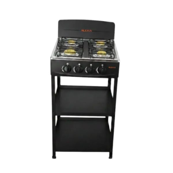 COCINA DE GAS DE CUATRO QUEMADORES MILEXUS CON ORGANIZADOR