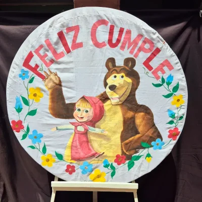 Cartel de Masha y el Oso.