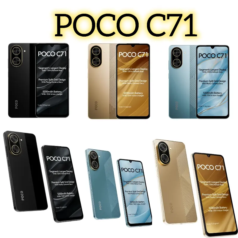  XIAOMI POCO C71 (3GB RAM | 64GB STORAGE)