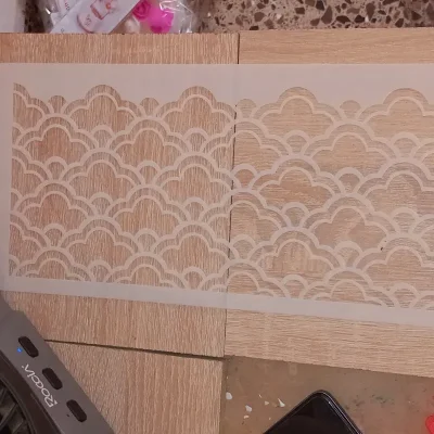 Stencil grande nubes