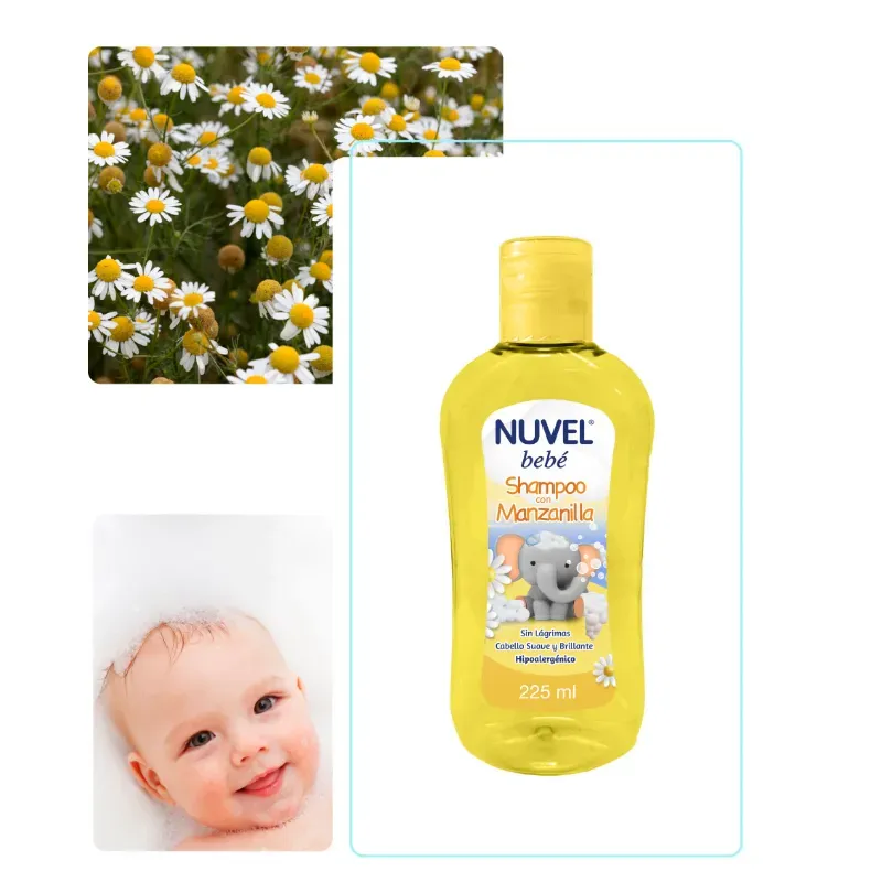 SHAMPOO DE MANZANILLA PARA BEBÉ 225ml