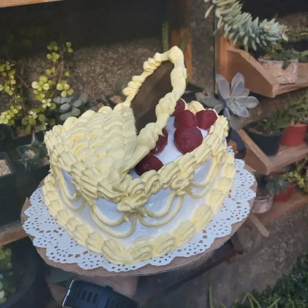 Corazón de fresa y chocolate
