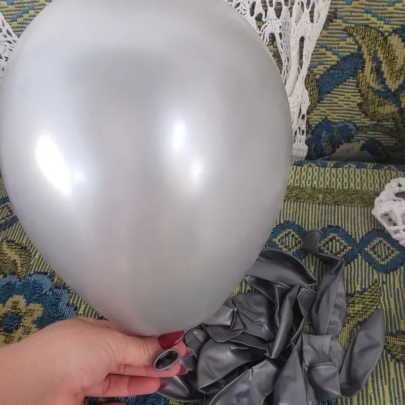 Globo plateado cromado 9"