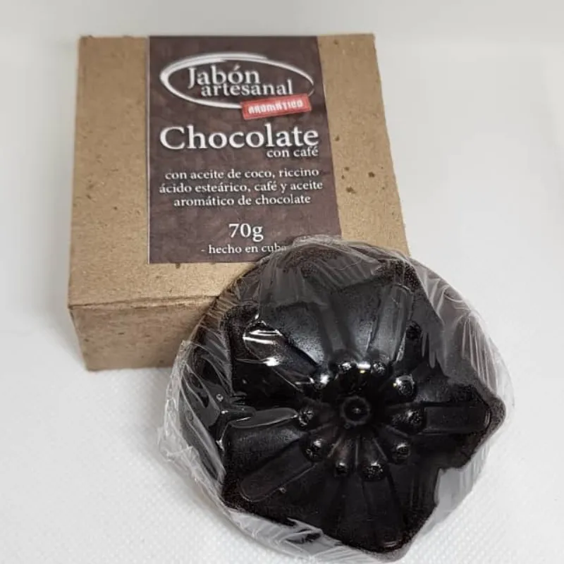 Jabón de chocolate y café