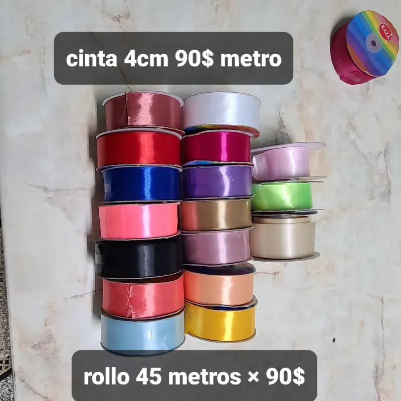 Cinta satin 4 cm