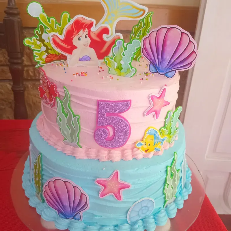 Pastel temática sirena