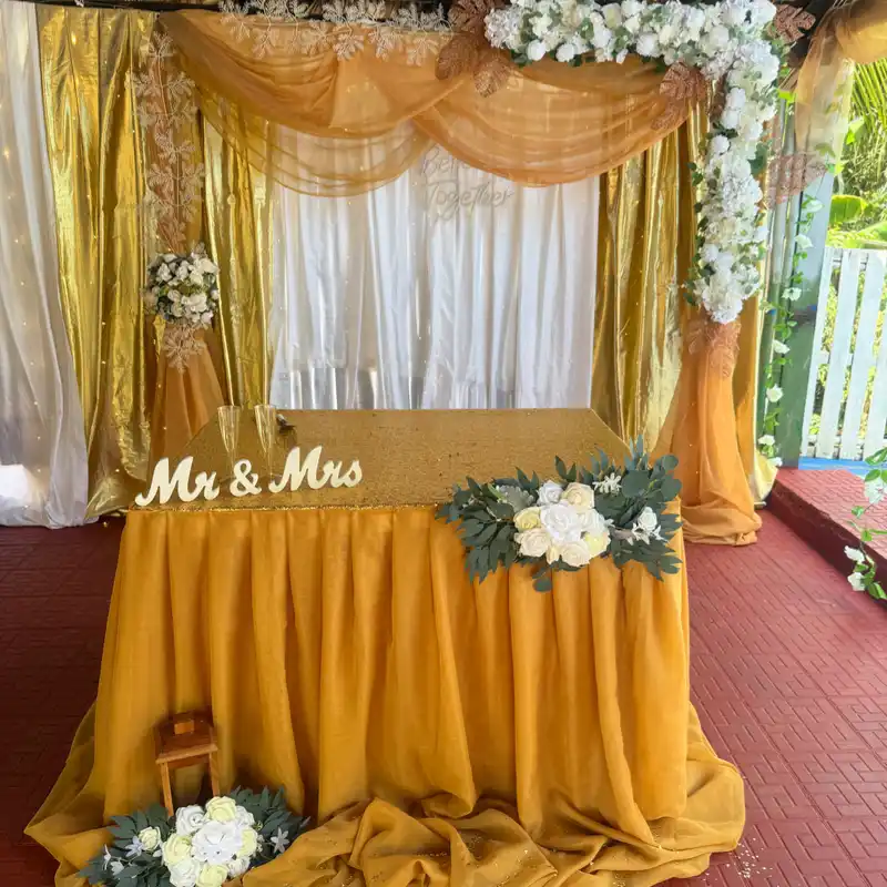 Decoración para bodas sencilla