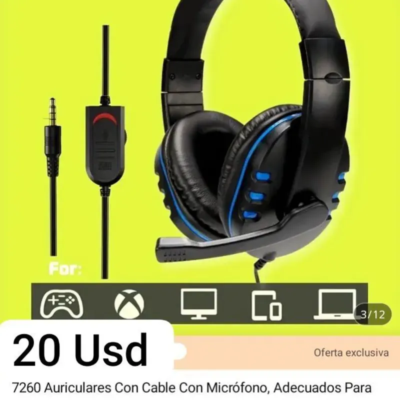 Cascos gamer precio