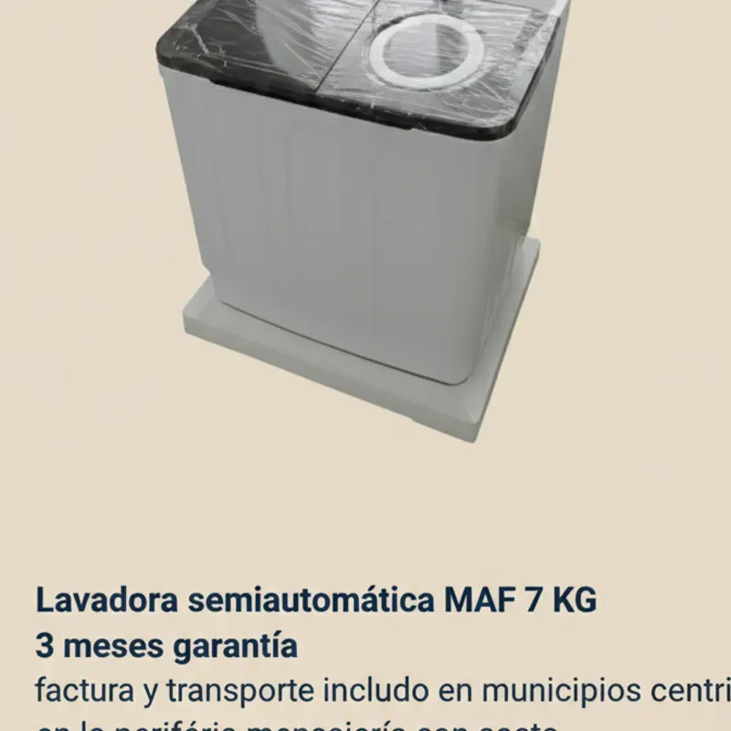 Lavadora semiautomática MAF 7 kg
