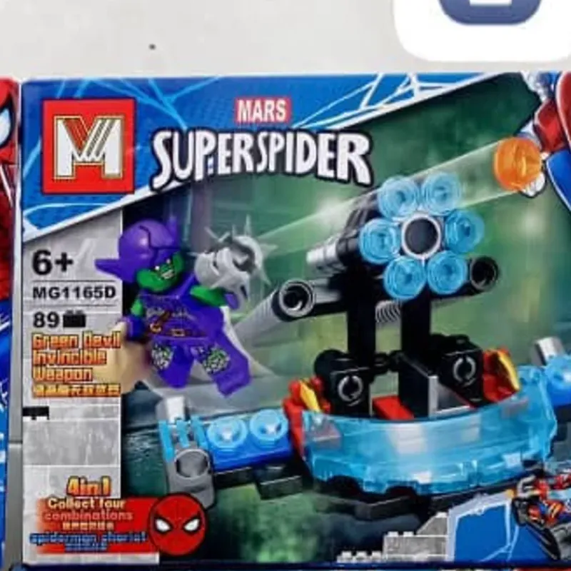 LEGO SPIDERMAN CAJA MEDIANA (+75 piezas)