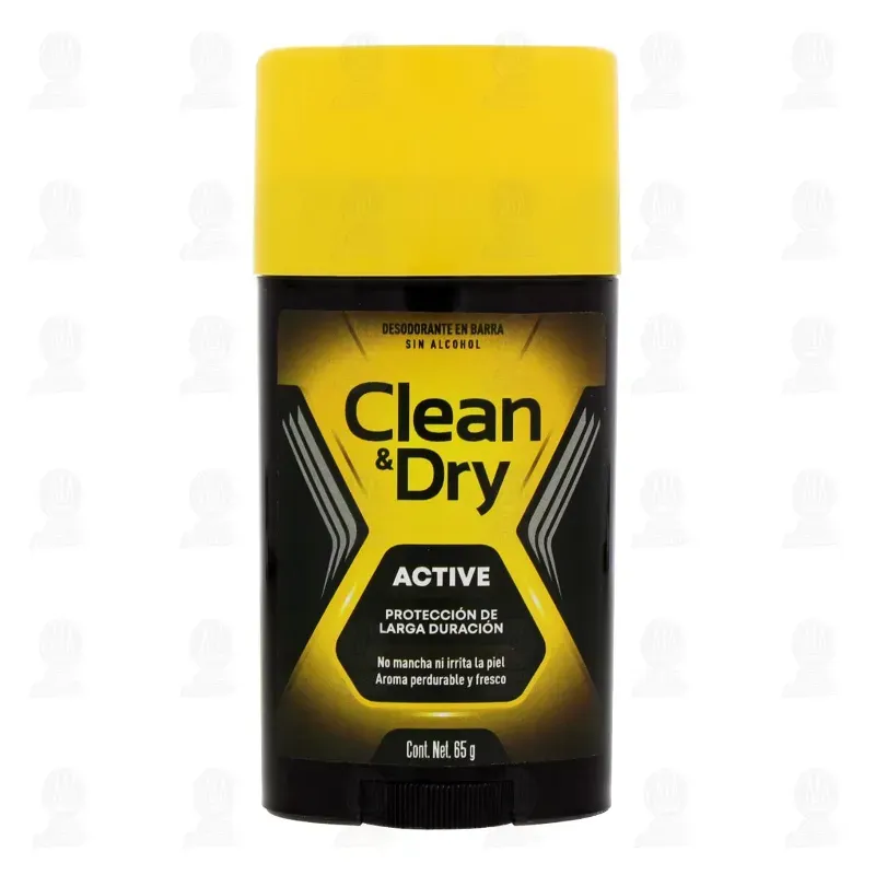 Desodorante en barra sin alcohol Clean & Dry Active