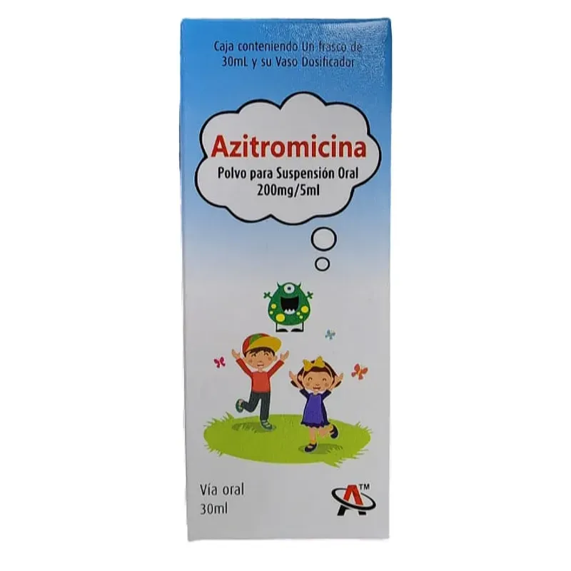 Azitromicina (Pomo de 30 ml de 200 mg/5 ml)