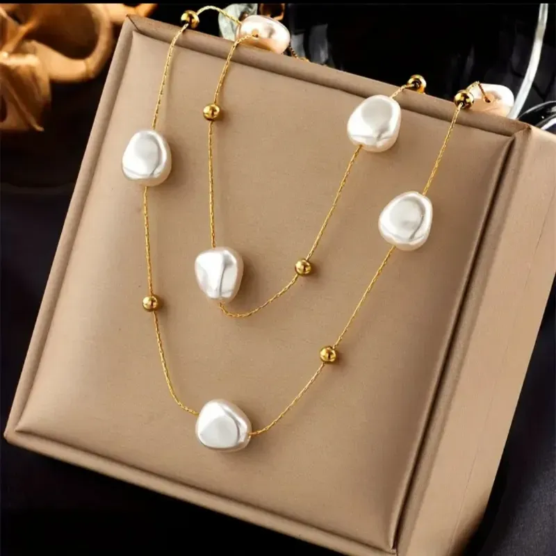 Collar doble capa/ Perlas