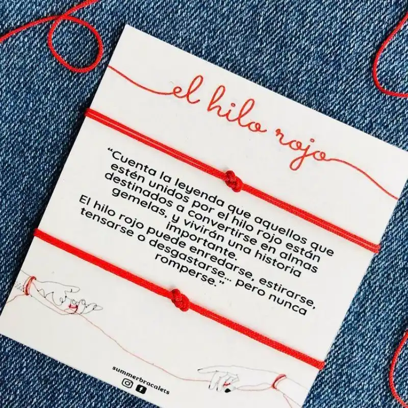 Pulsera hilo rojo