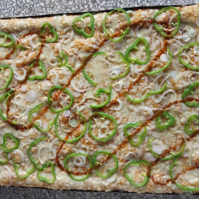 Pizza familiar de Pimiento y Cebolla