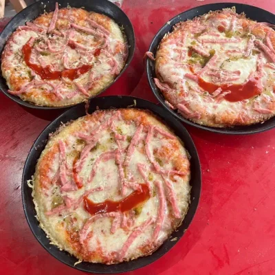 Pizza Cubana Queso Gouda y Jamón