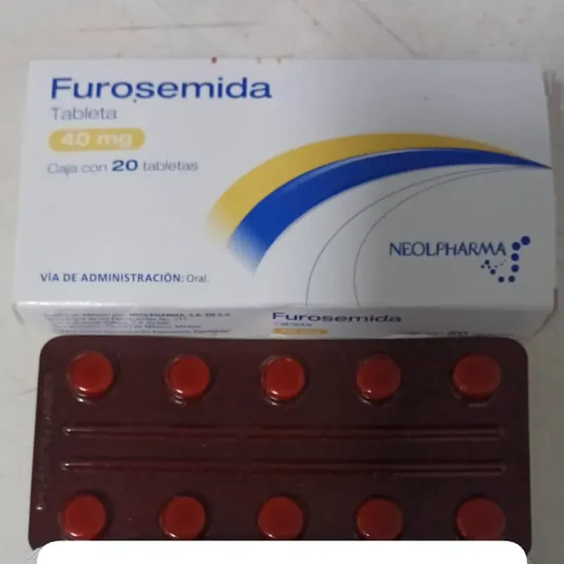Furosemida de 40 mg de 10 Tabletas