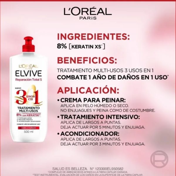 Tratamiento L'Oréal Paris Elvive RT5 500ml