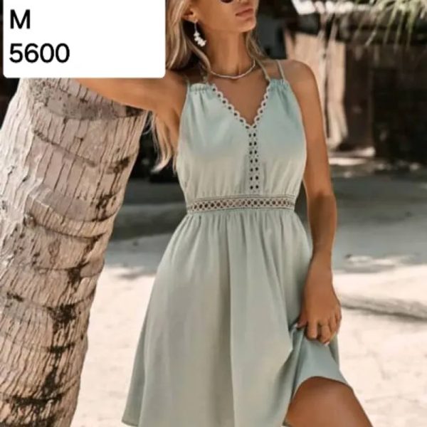 Vestido verde menta