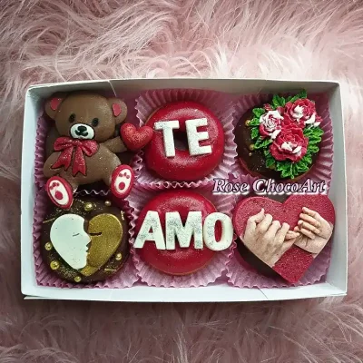 ♥️Caja de 6 minidonas TE AMO♥️